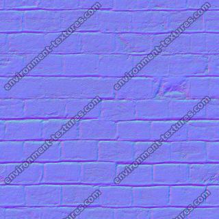 seamless wall bricks normal map 0006